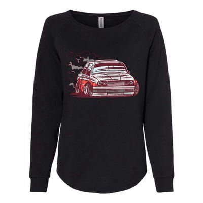 Car Motorsport Drifting Womens California Wash Sweatshirt