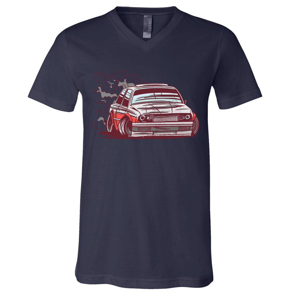 Car Motorsport Drifting V-Neck T-Shirt