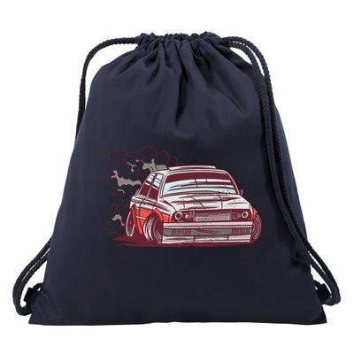 Car Motorsport Drifting Drawstring Bag