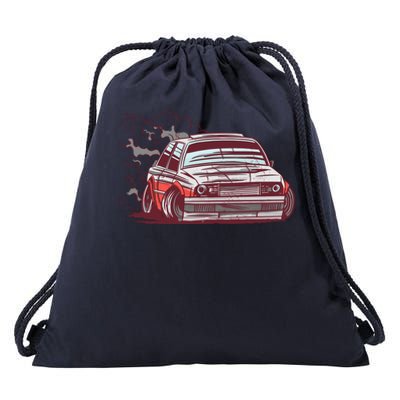 Car Motorsport Drifting Drawstring Bag