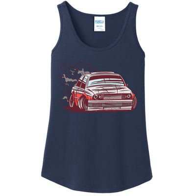 Car Motorsport Drifting Ladies Essential Tank