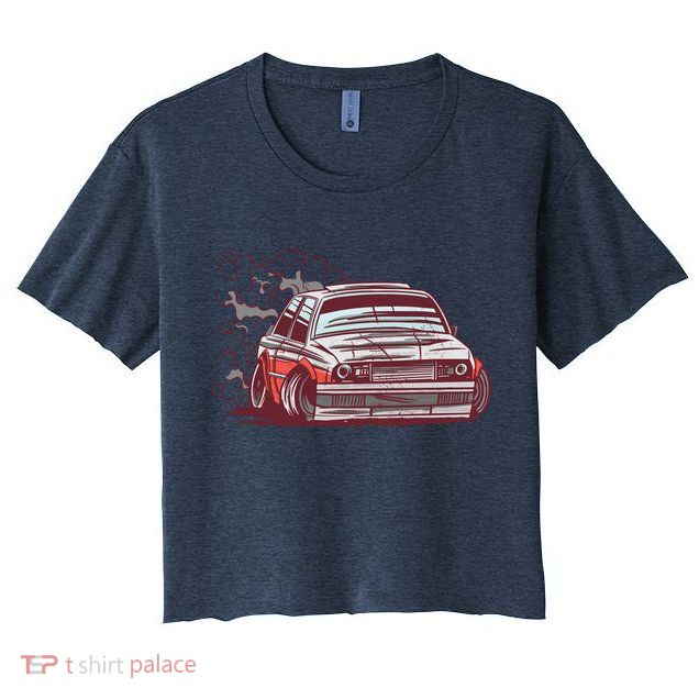 Car Motorsport Drifting Crop Top