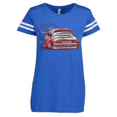 Car Motorsport Drifting Enza Ladies Jersey Football T-Shirt