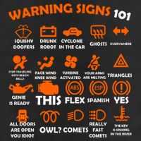 Car Warning Signs 101 Funny Cool Comfort Performance Bucket Hat