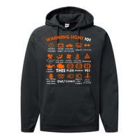 Car Warning Signs 101 Funny Performance Fleece Hoodie