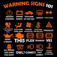 Car Warning Signs 101 Funny Sustainable Bucket Hat