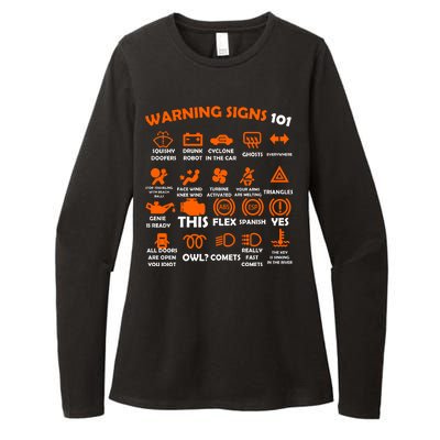 Car Warning Signs 101 Funny Womens CVC Long Sleeve Shirt