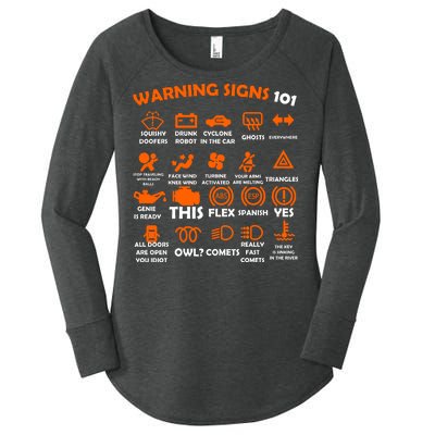 Car Warning Signs 101 Funny Women's Perfect Tri Tunic Long Sleeve Shirt