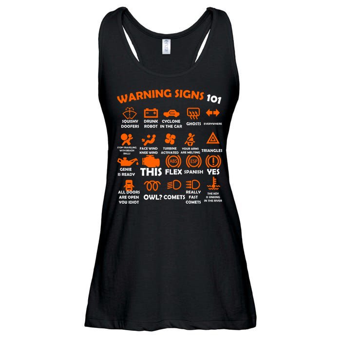 Car Warning Signs 101 Funny Ladies Essential Flowy Tank