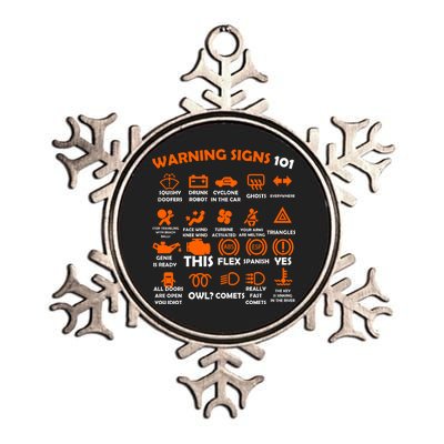 Car Warning Signs 101 Funny Metallic Star Ornament