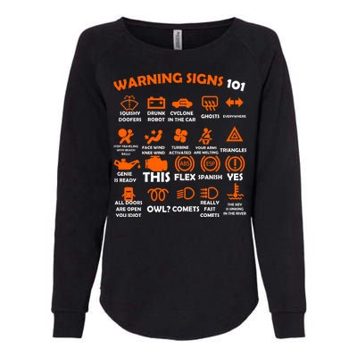 Car Warning Signs 101 Funny Womens California Wash Sweatshirt