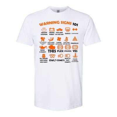 Car Warning Signs 101 Funny Softstyle® CVC T-Shirt