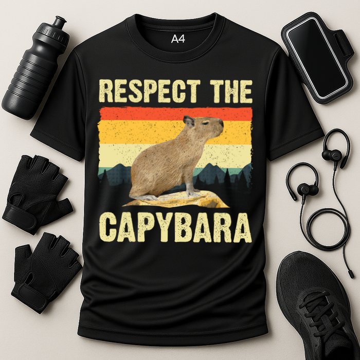 Capybara Art Rodent Animal Lover Capybara Cooling Performance Crew T-Shirt