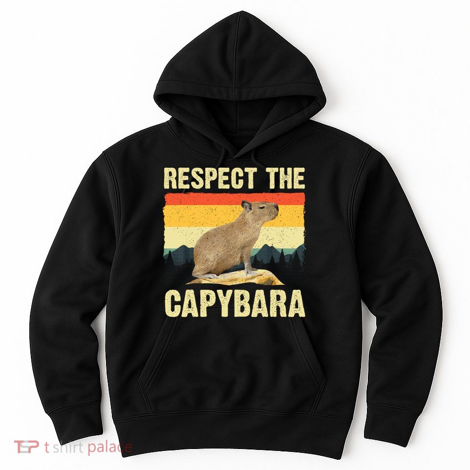 Capybara Art Rodent Animal Lover Capybara Hoodie