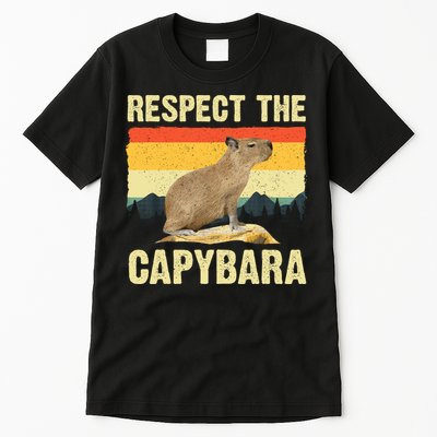Capybara Art Rodent Animal Lover Capybara Tall T-Shirt