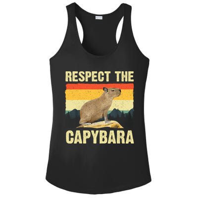 Capybara Art Rodent Animal Lover Capybara Ladies PosiCharge Competitor Racerback Tank