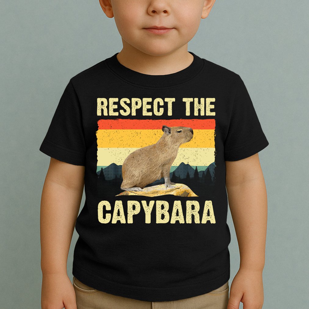 Capybara Art Rodent Animal Lover Capybara Toddler T-Shirt