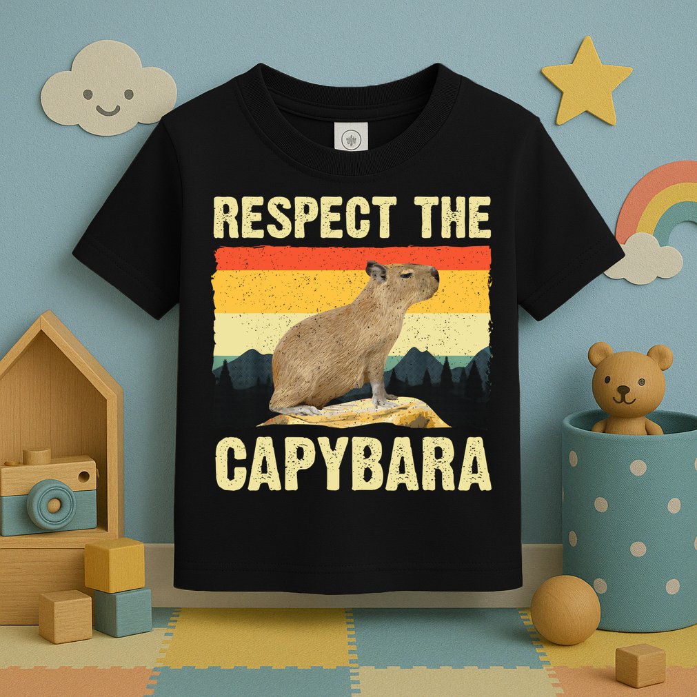Capybara Art Rodent Animal Lover Capybara Toddler T-Shirt