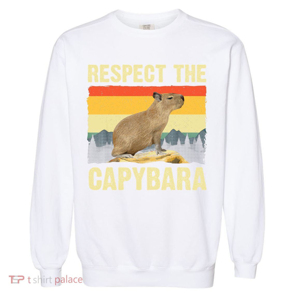 Capybara Art Rodent Animal Lover Capybara Garment-Dyed Sweatshirt