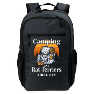 Camping And Rat Terriers Kinda Day Rattie Camper Funny Gift Daily Commute Backpack