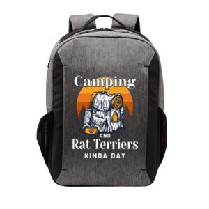 Camping And Rat Terriers Kinda Day Rattie Camper Funny Gift Vector Backpack