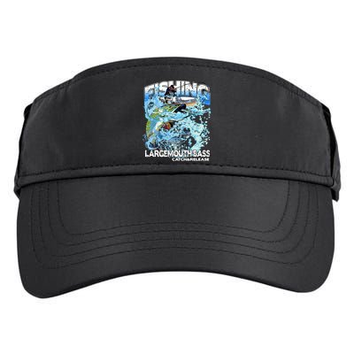 Catch And Release Largemouth Bass Fishing Adult Drive Performance Visor