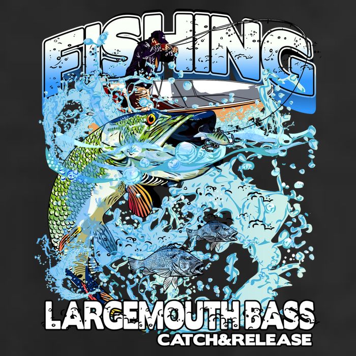 Catch And Release Largemouth Bass Fishing Adult Drive Performance Visor
