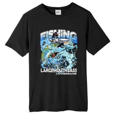 Catch And Release Largemouth Bass Fishing Tall Fusion ChromaSoft Performance T-Shirt