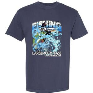 Catch And Release Largemouth Bass Fishing Garment-Dyed Heavyweight T-Shirt