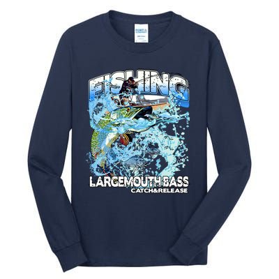 Catch And Release Largemouth Bass Fishing Tall Long Sleeve T-Shirt