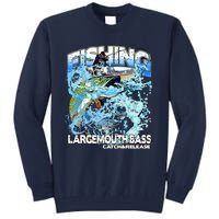 Catch And Release Largemouth Bass Fishing Tall Sweatshirt