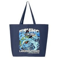 Catch And Release Largemouth Bass Fishing 25L Jumbo Tote