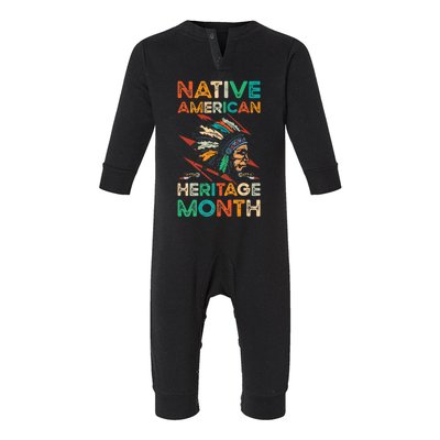 Columbus American Regalia Native American Heritage Month Funny Gift Infant Fleece One Piece