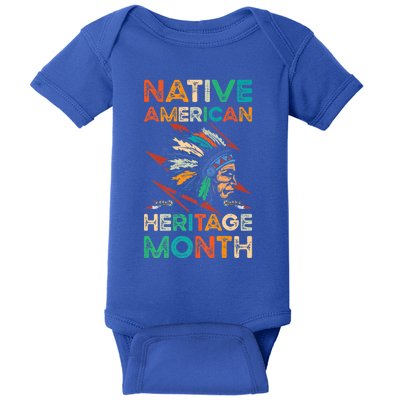 Columbus American Regalia Native American Heritage Month Funny Gift Baby Bodysuit