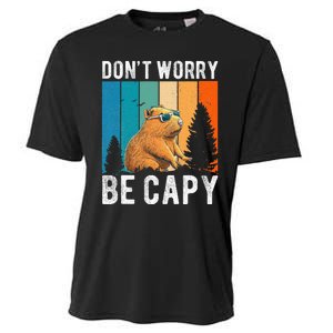 Capybara Animal Rodent Capybara Dont Be Worry Be Capy Cooling Performance Crew T-Shirt