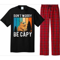 Capybara Animal Rodent Capybara Dont Be Worry Be Capy Pajama Set