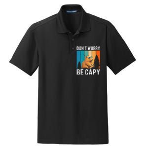 Capybara Animal Rodent Capybara Dont Be Worry Be Capy Dry Zone Grid Polo