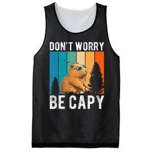 Capybara Animal Rodent Capybara Dont Be Worry Be Capy Mesh Reversible Basketball Jersey Tank