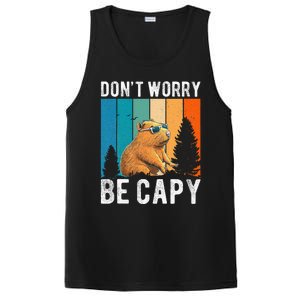 Capybara Animal Rodent Capybara Dont Be Worry Be Capy PosiCharge Competitor Tank