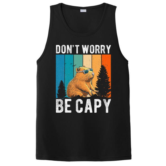 Capybara Animal Rodent Capybara Dont Be Worry Be Capy PosiCharge Competitor Tank