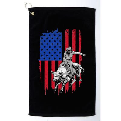 Cool American Rodeo Bull Rider Design Women Golf Towel