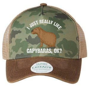 Capybara Art Rodent Capybara Lover Legacy Tie Dye Trucker Hat