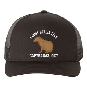 Capybara Art Rodent Capybara Lover Yupoong Adult 5-Panel Trucker Hat