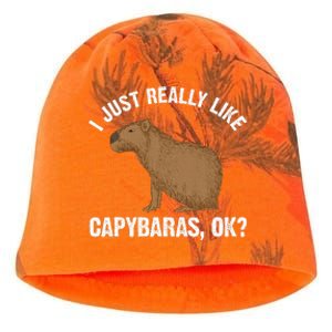 Capybara Art Rodent Capybara Lover Kati - Camo Knit Beanie