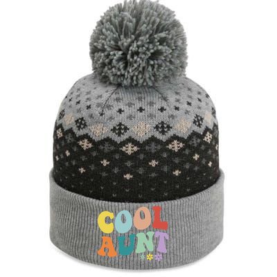 Cool Aunt Retro Gift The Baniff Cuffed Pom Beanie