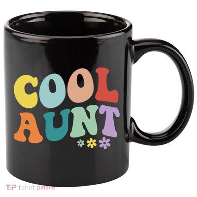 Cool Aunt Retro Gift 11oz C Handle Ceramic Mug