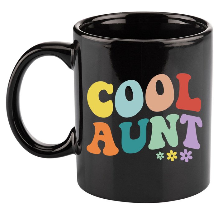 Cool Aunt Retro Gift 11oz C Handle Ceramic Mug