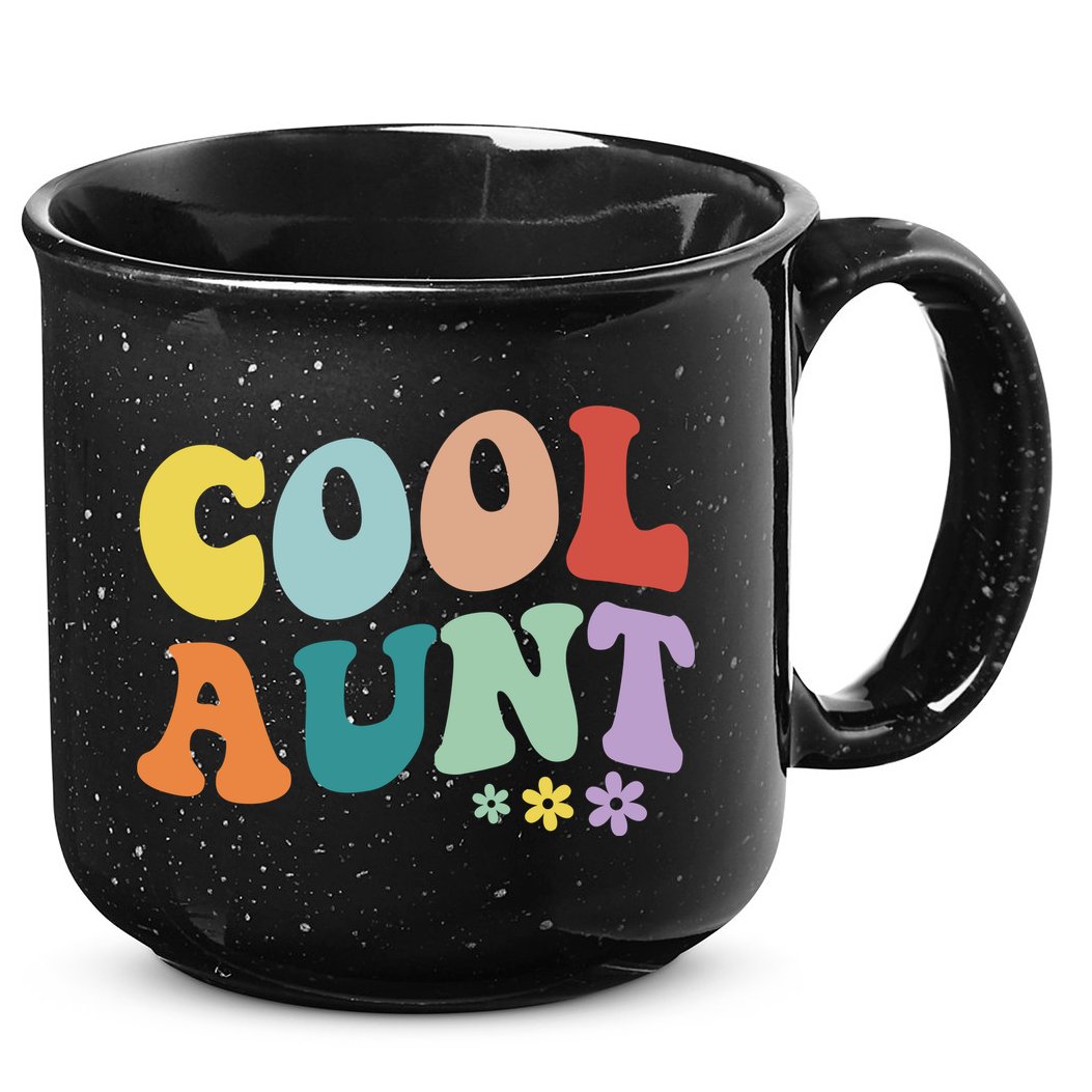 Cool Aunt Retro Gift 15oz Campfire Ceramic Mug