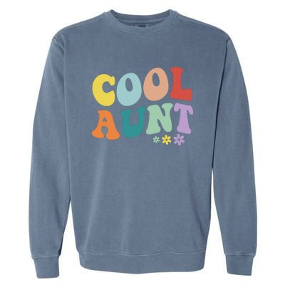 Cool Aunt Retro Gift Garment-Dyed Sweatshirt