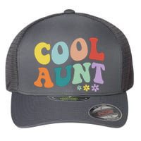 Cool Aunt Retro Gift Flexfit Unipanel Trucker Cap